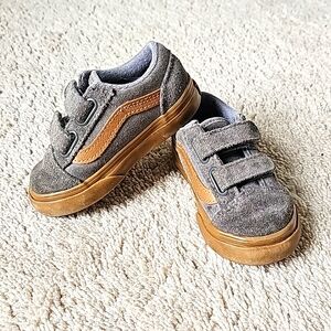 Toddler Vans Gum OLD Skool V shoes size 6